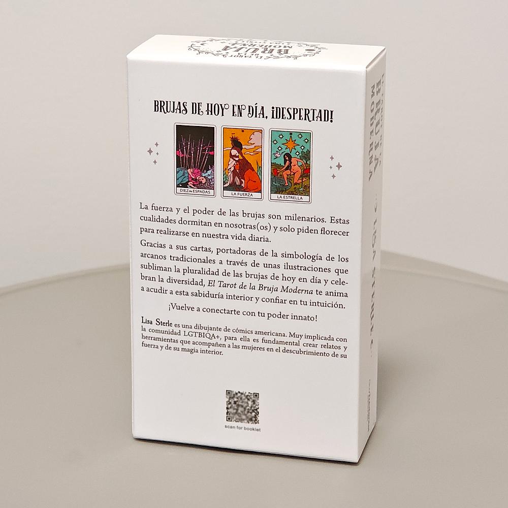 Modern Witch Tarot Deck In Spanish Language 10.3*6cm 78 Pcs Tarot Cards Combine with Diverse Bodies, Up-to-the-minute Fashion