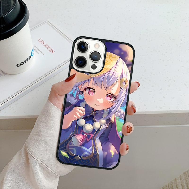 

Genshin Impact Qiqi manga art Phone Case For iPhone 17 Air 16 pro max 15 14 plus 12 13 Shell Cover coque iPhone 14plus