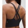 Lululemon Energy Longline Bra MeDium Support  B D Cups  Evolve Black