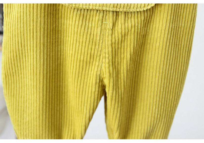 Korean Kids' Corduroy Overalls with Crotch Opening (0-3 Years) - 2026 New Style