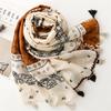 Paisley Floral Tassel Cotton Scarf Breathable Viscose Shawl Winter Casual Sunscreen Travel Scarves Women Muslim Hijab Sjaal