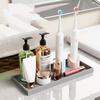 Bathroom Counter Tray Silicone Bathroom Vanity Tray Soap Dispenser Tray Countertop Storage For Dressing Tables