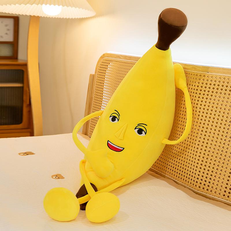 

Plush Banana Big Toy Doll Pillow Smiling Expression Children Gifts Birthday 50cm/19.69in