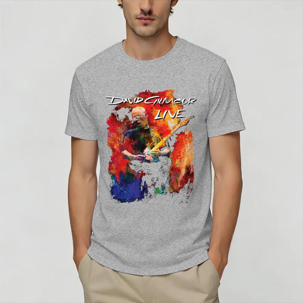 David Gilmours Unisex T Shirt Funny Tees Short Sleeve Round Neck TShirts Cotton Printing Clothing