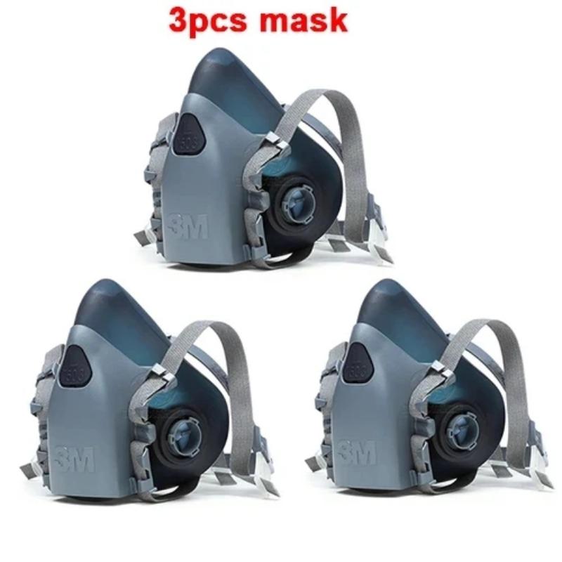 Neue 7503 Atemschutzmaske große Größe L Silicagel Original Sprühfarbe Pestizid Schutzmaske Geeignet für 6001/2091 Filter