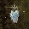 Blue Feathers Star Dream Catcher Handmade Wind Chimes Bedroom Decorations Wall Pendants Window Pendant For Girls Birthday Gifts