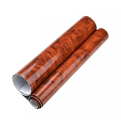 High Glossy Car Sticker Waterproof Car Internal Adhesive DIY Film Wood Grain Vinyl Decal Universal Auto Interior Accessories