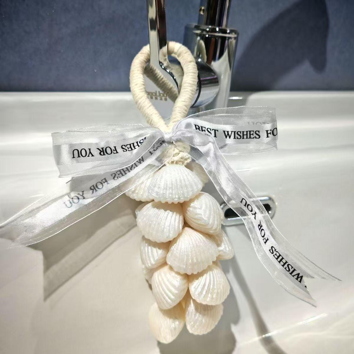 Handcrafted Pearl Shell Aroma Soap - Hangable & Washable Festival Souvenir Gift 190