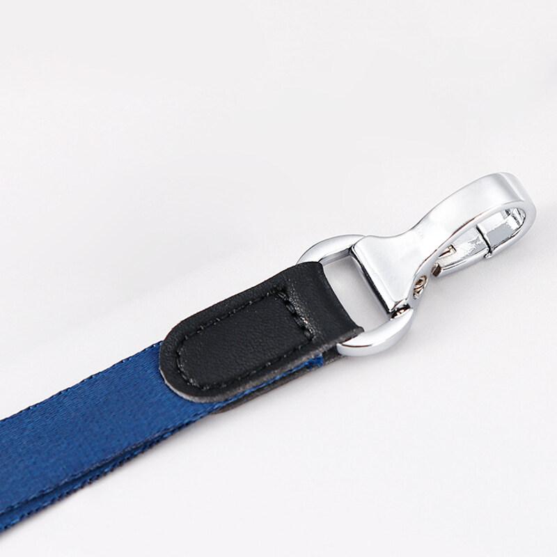 Double Sided Transparent PVC and Real Leather Work Card Holder with Lanyard Staff Hanging Neck Anti-interference Protection ID Badge Cards Cases