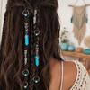 10Pcs Braid Hair Buckles, Feather Style Dreadlocks Hair Accessories, Alloy Open Design Braid Hair Clips for Thin Thick Multi-Strand Braids