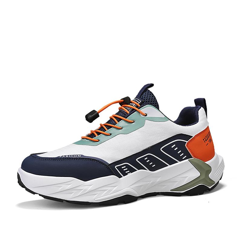 Fashion Mens Sports Shoes Leather Casual Comfortable Walking Shoes Outdoor Sports Breathable Lightweight Sneakers for Man
