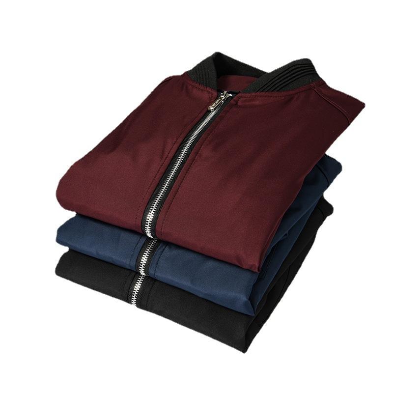 Baseballjacke für Jugendliche, Größe L, Herren-Freizeitjacke, einfarbig