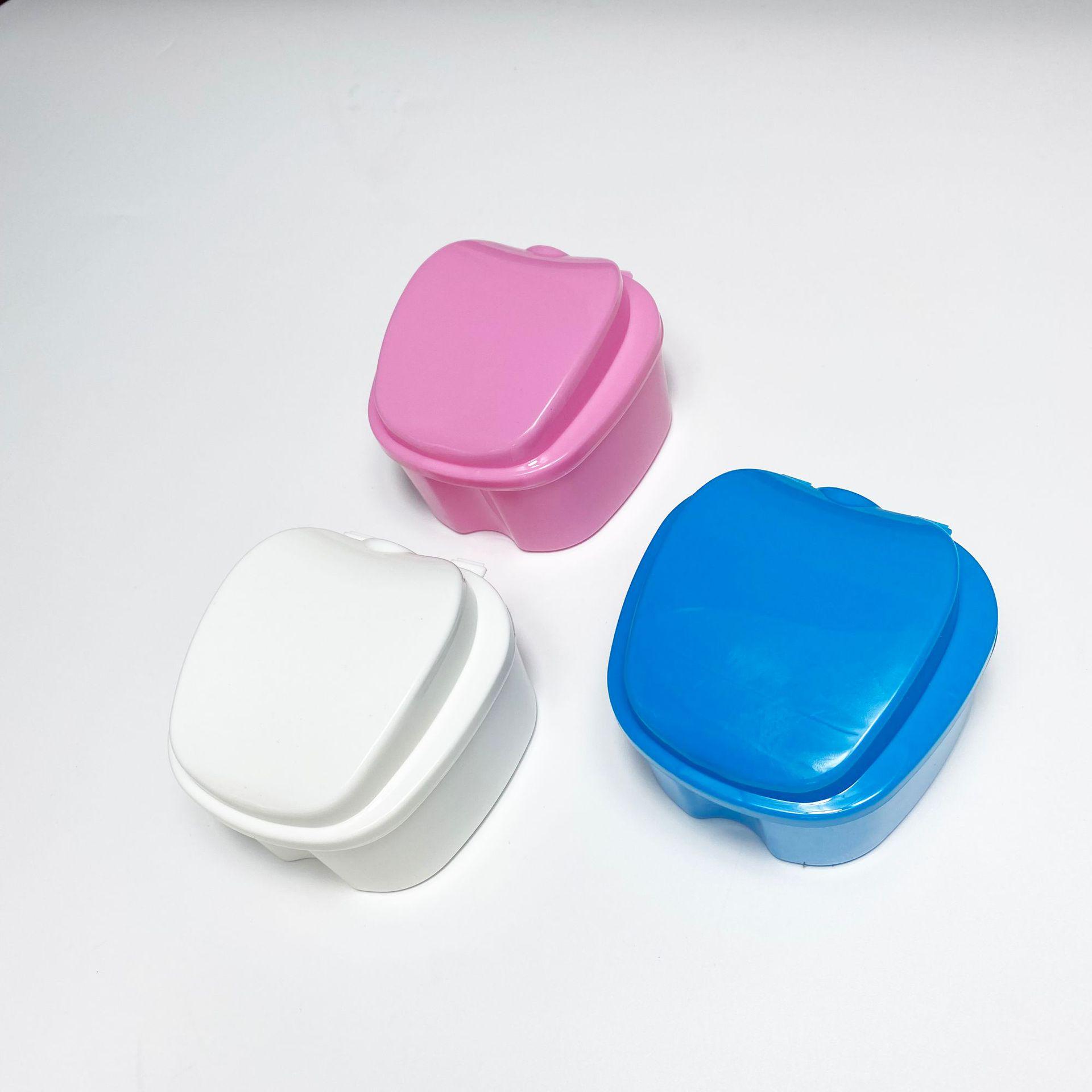 

Бокс для замачивания зубных протезов с фильтром - Портативное хранилище для ретейнеров и защиты десен розовый