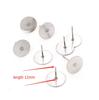 Ne se décolore pas 100 pièces/lot Clous d'oreilles vierges en acier inoxydable Adaptés pour supports de cabochon et camée de 12 mm Accessoires de fabrication de bijoux DIY Fournitures