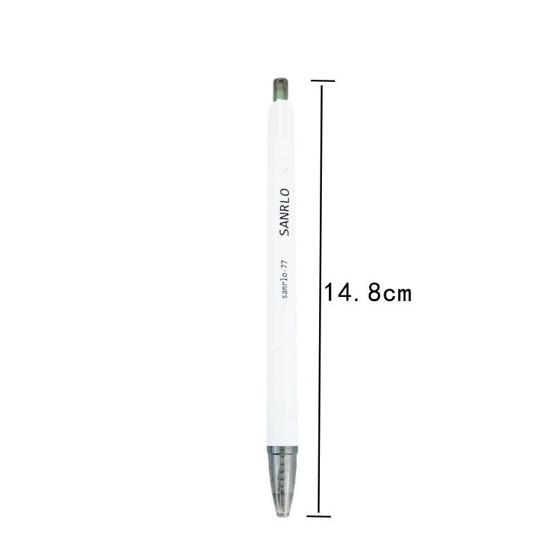 Jasmine Green White Tea Click Pen - Stylish, Quick-Drying Black Gel Pen for Students, 0.5mm