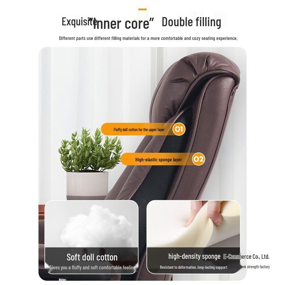 Executive Reclining Office Chair - Comfortable Sofa Chair for Home and Business Use