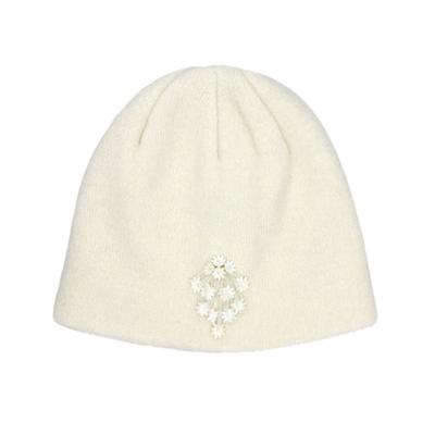 OTHER-worldly Drop Beads Angora Short Beanie [Ivory]