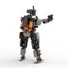 Assembled Building Block Mini Agent Orange Mecha Robot Model M Compatible With Lego Creative Assembling Series