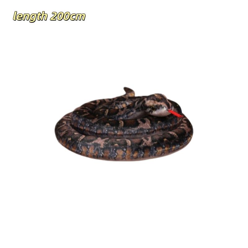 Simulated Snake Plush Toys Rattlesnake Python Green Snake Stuffed Doll Fun Prank Toys Collection Home Decor Toys Birthday Gifts