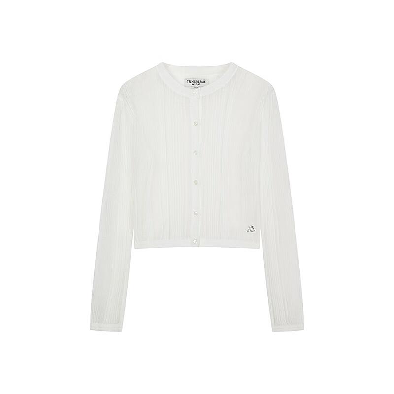 Teenie Weenie Women's Bear Graphic Lightweight Knit Cardigan