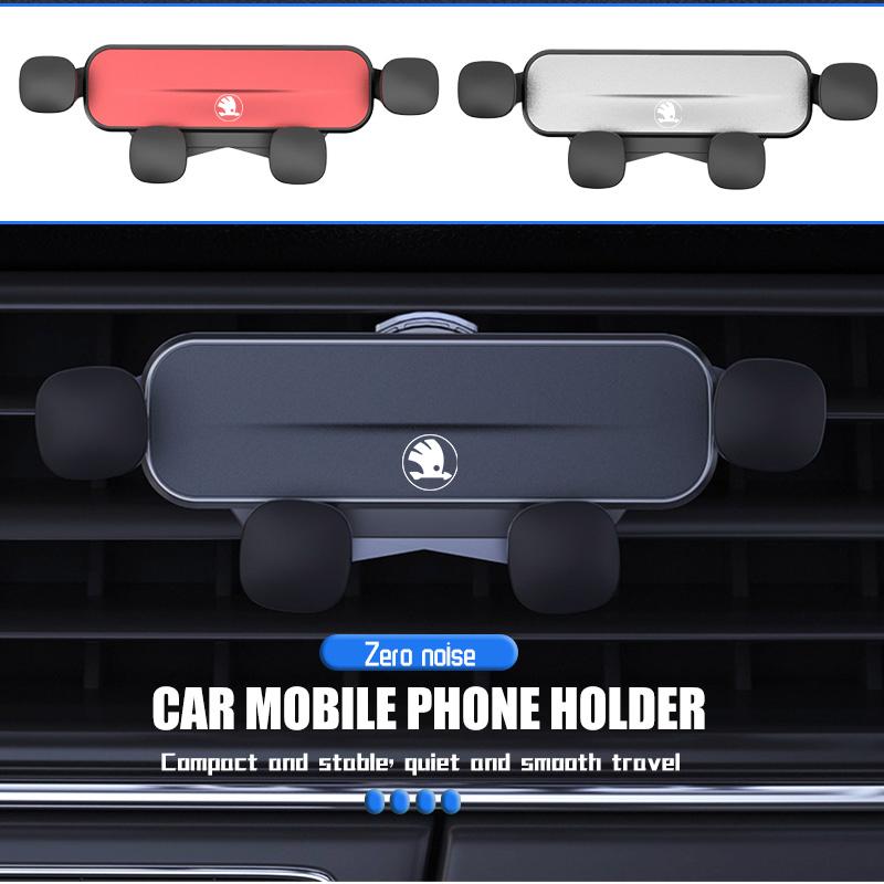 zbfwl3 For Skoda Car Phone Holder Air Conditioning Vent Mobile Phone Support Accessories octavia a5 a4 mk1 2 fabia superb rapid mk3