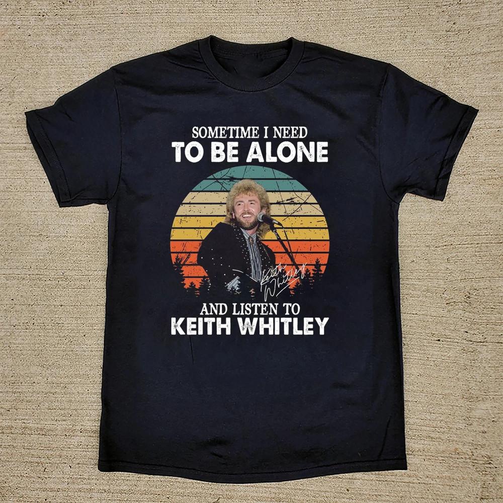 NEW Keith Whitley For Fans Black Cotton T Shirt All Size AG932 Unisex T-Shirt S