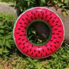 Inflatable Swimming Rings Watermelon Pattern Swim Tube Floatie Beach Swimming Party Toy for Pool, Bath Toy, Party