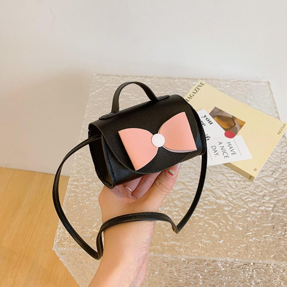 PU Material Bowknot Crossbody Bag Trendy Square Bag Fashion Single Shoulder Bag  Women