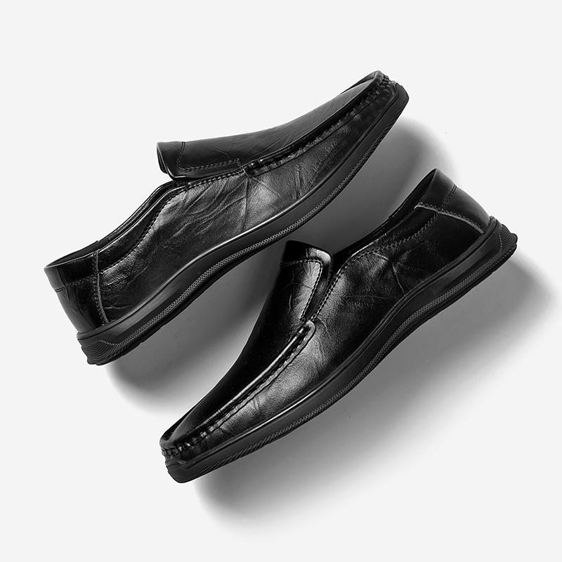High Quality Mens Classic Business Slip On Driving Round Toe Shoe Men Adulto Flats Shoes Men's Casual Leather Loafers