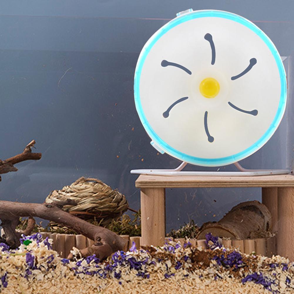 Hamster Running Disc Toy Sport Running Silent Transparent Small Pet Rotatory Jogging Wheel Toys Hamster Cage Accessories