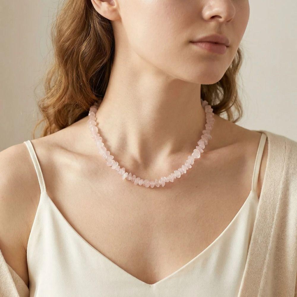 Beaded Turquoises Crystal Choker Irregular Irregular Choker Necklace Crystal Beaded Necklace Gift