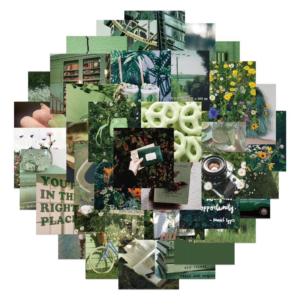 Retro Floral Landscape Graffiti Stickers Decorative Suitcase Pen Guitar Notebook Waterproof Stickers