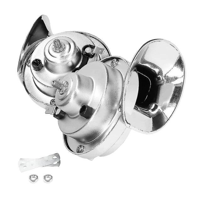 300db 12V 48W Bil Snegle Lufthorn Vanntett Toghorn Dobbeltone Høyt Signal Superhøyt Horn for Motorsykkel Bil Lastebil SUV Båt