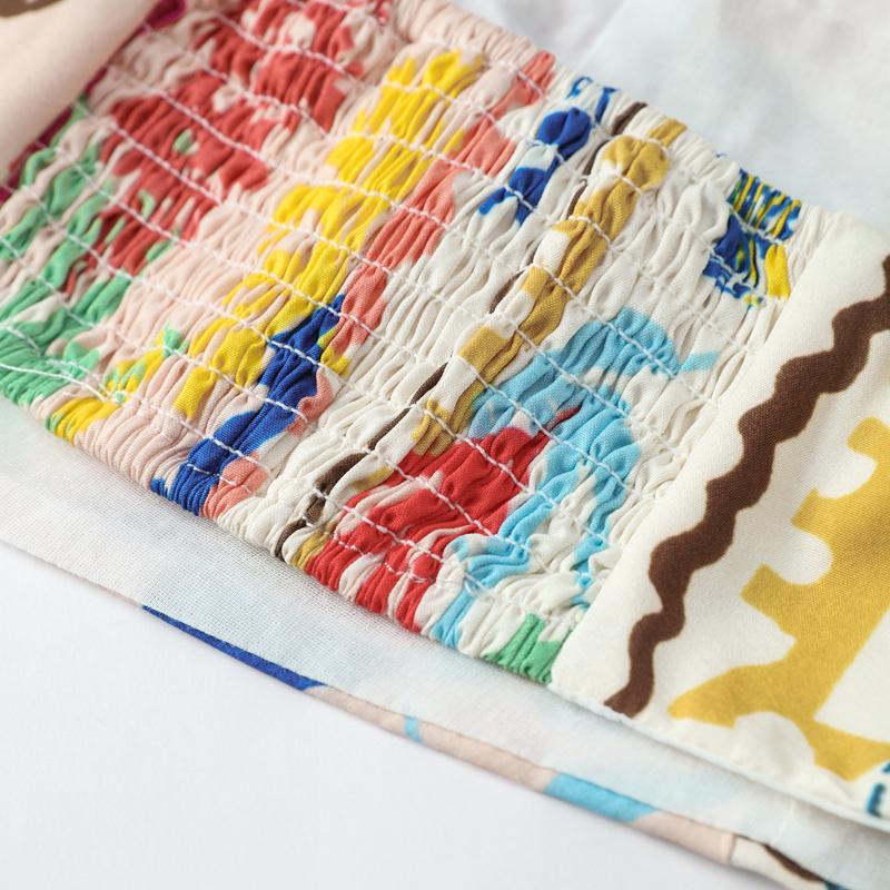 Women Sexy Printed Halter Skirt Suits Summer Sleeveless Backless Crop Top Single Breasted Split Skirts Two Piece Sets