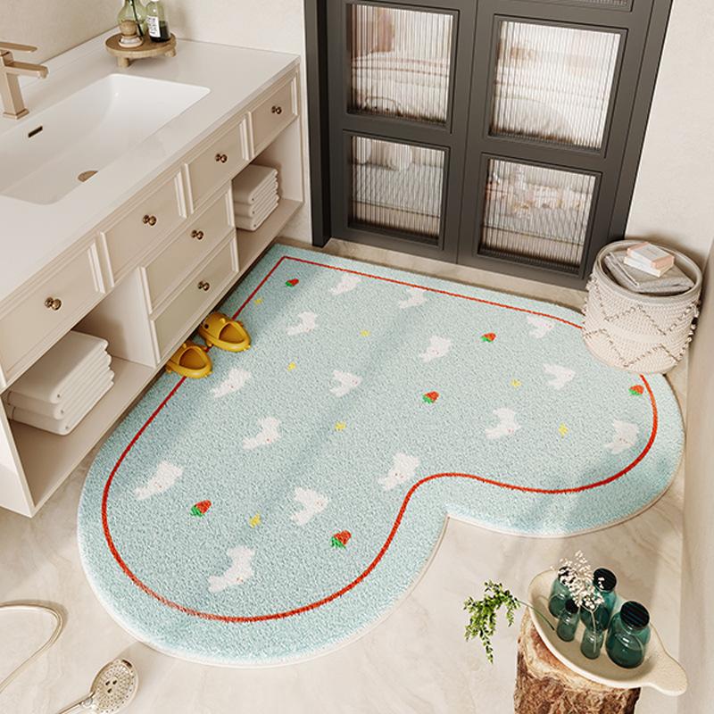 Cute Style Floor Mat Bathroom Floor Mat Bathroom Door Wear-resistant and Anti Slip Mat