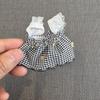Plaid Lace Camisole Dress for 13cm Shirley May Starfish Body Doll