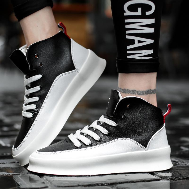Autumn new heightening casual shoes, high-top board shoes sports mens