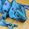 3D Printed Lizard Articulated Chameleon Ornament Desktop Decoration Flexible Animal Figurine Lizard Fidget Toy for Kids Adults Stress Relief