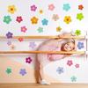 63 Pieces Flower Stickers, Colorful Wall Decals for Girls Room, DIY Self-Adhesive Boho Wall Art for Nursery, Bedroom Decor