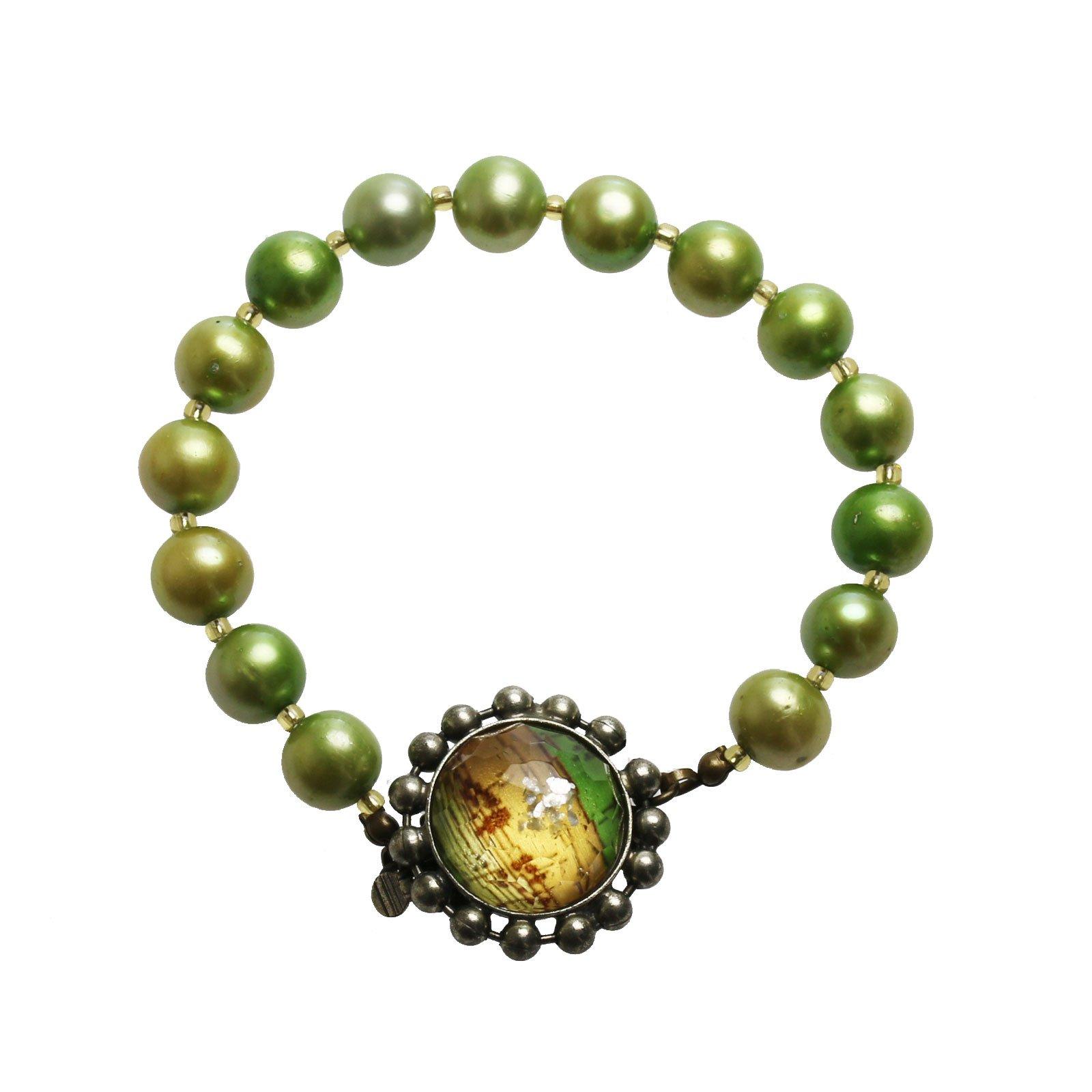 

Браслет с нотами Tamarusan Freshwater Pearl Music Note Music Green Gift Стильная роскошь [TAMARUSAN] зелёный