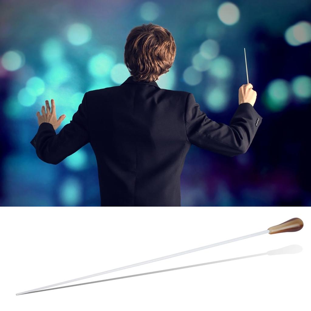 Music Baton Professional Orchestra Conductor Baton Concert Conducting Stick with Handle(Yellow)