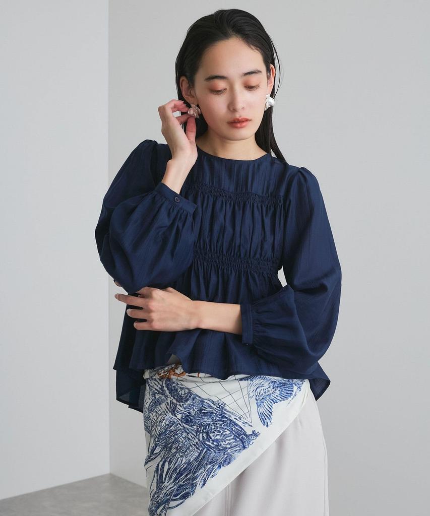 [BIS] Women's Shirred Blouse, Conmain (40)