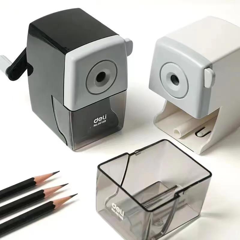 Deli Rotary Pencil Sharpener Pencil Cutter Office School Sharpener Knife Smooth Sharpening Accessories