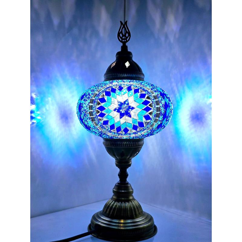 

Настольная прикроватная лампа с турецкой мозаикой, 100% ручная работа, настоящая турецкая лампа
