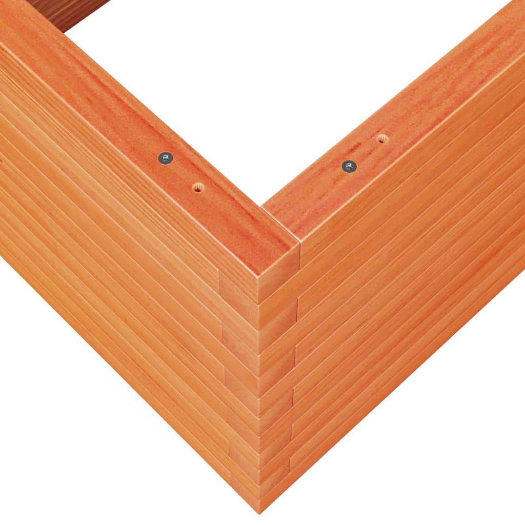Plant Pot Wax Brown 110 X 60 X 46 Cm Solid Pine Wood