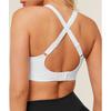 Gymshark High Support Ruched Sports Bra Gs White B5c4q Wb57