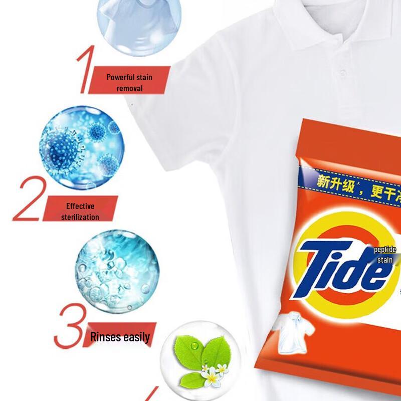 Tide Portable Lemon Scent Washing Powder with Tissue Packs