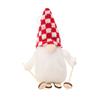 Christmas Ski Doll Wooden Hanging Ornament Knitted Fabric Christmas Tree Decoration
