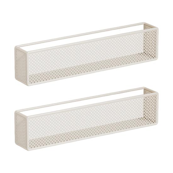 1/2/3Pcs Storage Rack Metal Bookshelf Strong Load-bearing Simple Installation Multipurpose Wall Mount Record Holder Magazine Rack