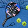 IANONI 8100BLUE Padel Racket Carbon Fiber Surface with EVA Memory Flex Foam Core Padel Tennis Racquets Lightweight